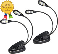 Music Stand Light 2Pack Music Stand Light Clip On Book Lights USB AAA Battery