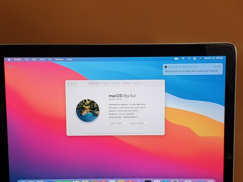 Apple MacBook Pro A1502 13.3" 3.0GHz i7 16GB RAM 1TB SSD Mid 2014 ,SL15 - Afbeelding 4 van 15