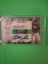2023 Leaf Metal - Dual Autographs Matt Shaw, James Triantos #DA-20 Green Wave /5
