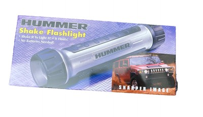Sharper Image Hummer Shake Flashlight ''Shake it to Light it'' Brand New