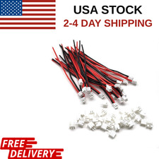 20 Sets JST-PH 2.0mm 2 Pin Connector Male Female Plug Cable 10cm