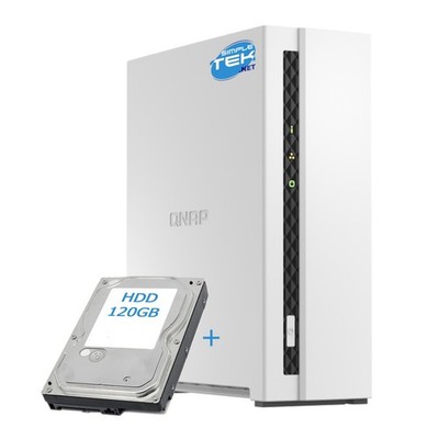 Qnap TS-133 Home NAS 2GB RAM 1-Bay Single Slot 3.5'' 120GB HDD LAN IP