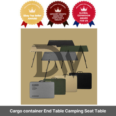 [Cargo container] End Table Camping Auxiliary Side Foldable Seat Table