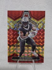 2024 Panini Mosaic - Alvin Kamara #156 Choice Fusion Red & Yellow Mosaic...