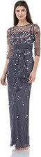 JS Collections Floral Beaded Gown SZ 10
