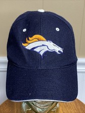 Denver Broncos NFL Men's Basic Navy Blue Adjustable Hat Cap Team Headwear OSFA
