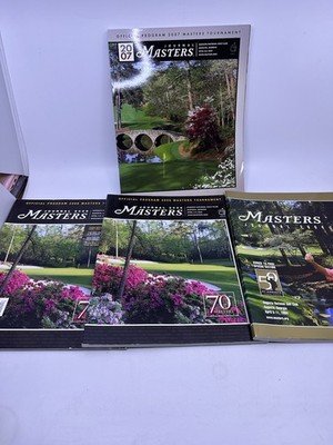 2004, Two 2006, 2007 Official Augusta National Programs All In Good Shape