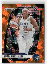2024 Panini Prizm WNBA #20 Myisha Hines-Allen Orange Ice