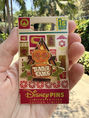 #ad 2026 Disneyland DL Trader Sams 15th Anniversary LE 2400 Pin Disney Parks $54.99