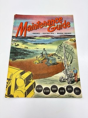 Caterpillar Maintenance Guide Engines Electric Sets Promo Catalogue 1950s