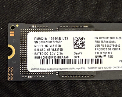Samsung PM9C1b 1TB NVMe M.2 2280 SSD PCIe Gen4 7100MB/s