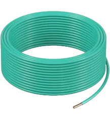 Electrcal ground wire solid copper, PVC insulated ,10 gauge green 250ft