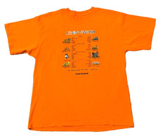 Tanzania Learn Swahili Travel Souvenir Graphic T-Shirt Mens XL Orange Tee Africa