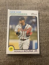 RONALD ACUNA JR. 2022 TOPPS HERITAGE NEW AGE PERFORMERS CARD #NAP-9 Braves