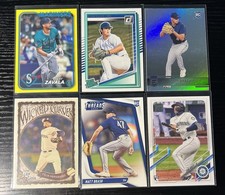 Seattle Mariners Baseball Team Lot 6 Cards Matt Brash, Ryan Sloan, Seby Zavala
