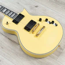 ESP LTD Eclipse-1000T CTM Guitar, Macassar Ebony Fretboard, Vintage Gold Satin