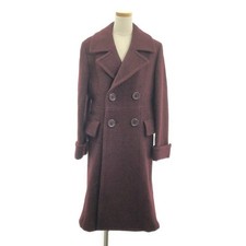 JUNYA WATANABE COMME des GARCONS 1995AW Wool Double Coat F Bordeaux Wo