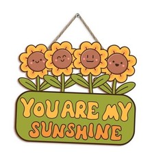 Summer Sunflower Decor, You Are My Sunshine Wood Sign Front Door Decor