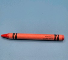 Red Orange Used Crayola Crayon Binney & Smith Made in USA