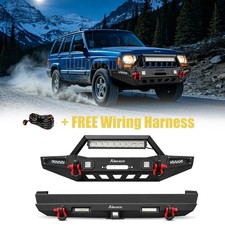 Aaiwa For 1984-2001 Jeep Cherokee Xj Front Rear Bumper Wwinch Plate Lights 001