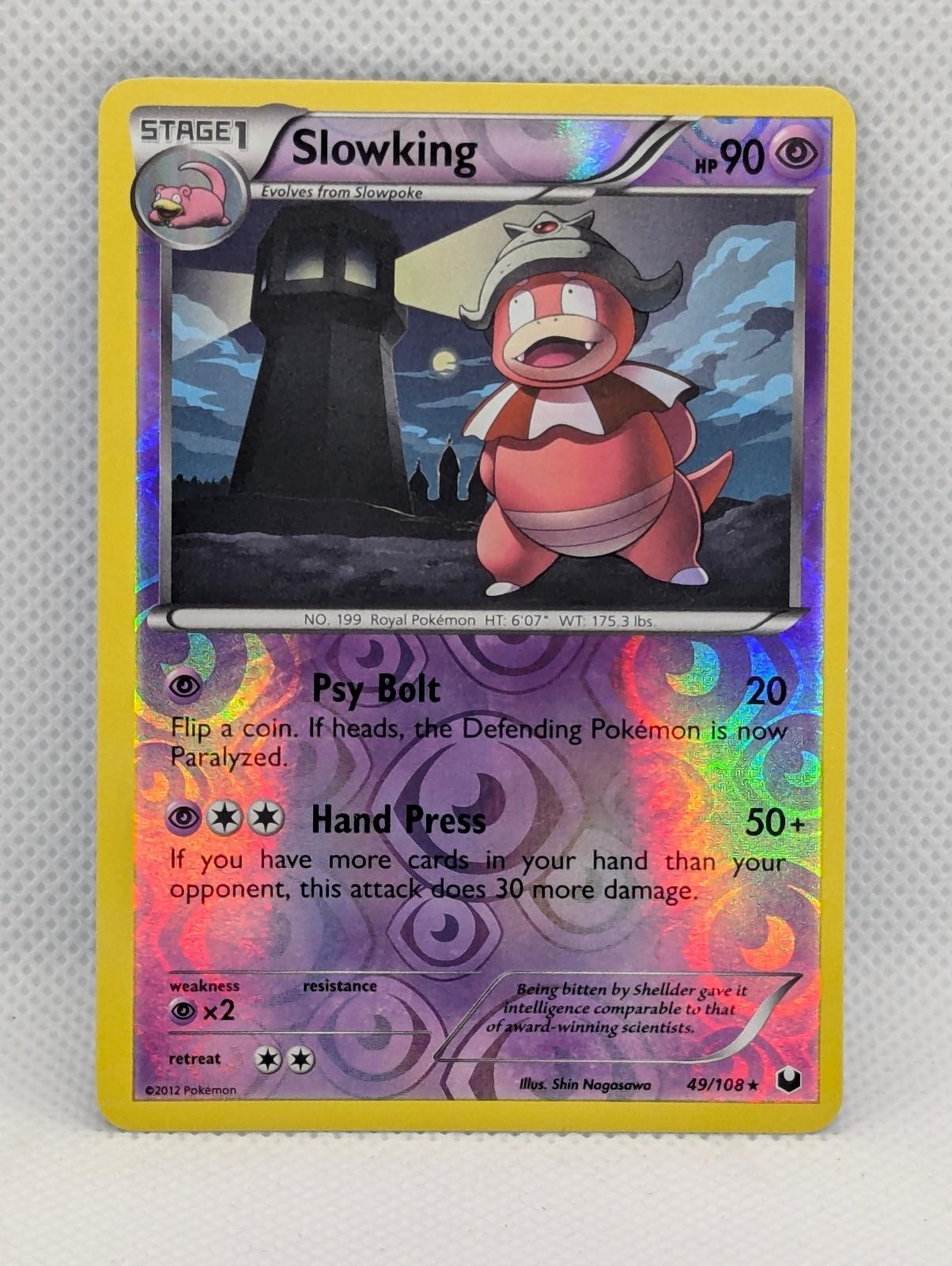 SLOWKING 49/108 R DARK EXPLORERS POKEMON REVERSE HOLO LIGHTLY PLAYED SLOWKING