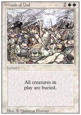 [1x] Wrath of God Heavy Play, English Revised Edition MTG Magic
