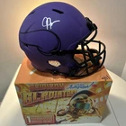 Minnesota Vikings NFL Autographed  replica helmet  - Justin Jefferson - Beckett