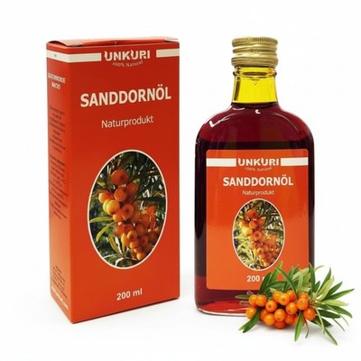 Sanddornöl Sanddorn Öl und Kapseln 50- 250 ml, Omega 3 6 7 9, Betakarotin