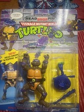 1991 Playmates Teenage Mutant Ninja Turtles Head Droppin Don action figure NIB