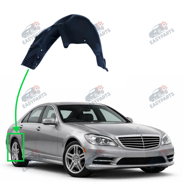 Radlauf StoßStange Hinten Rechts FüR Mercedes S-Klasse W221 2010 - 2013-image
