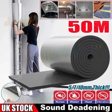 50M Self Adhesive Foil Insulation Foam for Floors/Roofs/Garage Doors/Camper Van