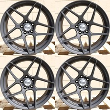 Textured Black Wheels Rims 18 Inch 9 Set Of 4 New 73.1 Bore 5x114.3 Fits Lexus