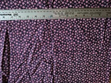 PATRIOTIC STARS PRINT ON BLUE 100  COTTON FABRIC 32X42 INCHES