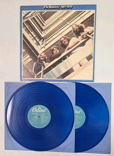 Beatles 1967-1970 2LP BLUE Color LE Vinyl 1978 Capitol Gatefold + Booklet READ*