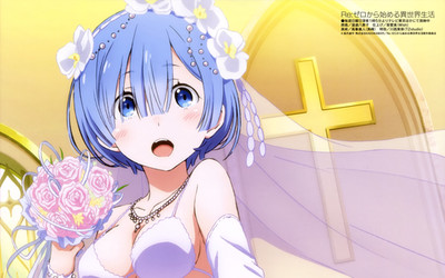 Re Zero Kara Hajimeru Isekai Seikatsu Rem Re Anime Playmat Desk Mat 24x14in