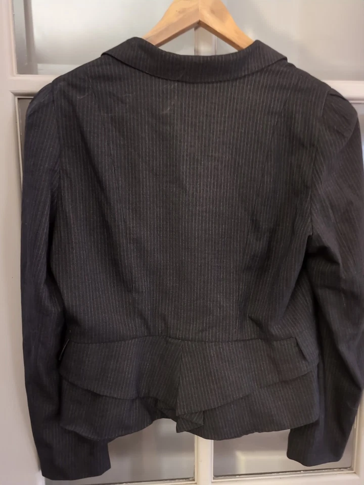 Ojay 16 Brown Striped Suit Jacket - image 3 of 4