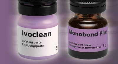 IVOCLAR IVOCLEAN 5g + MONOBOND PLUS 5g Restorative Cleaning Agent + Primer