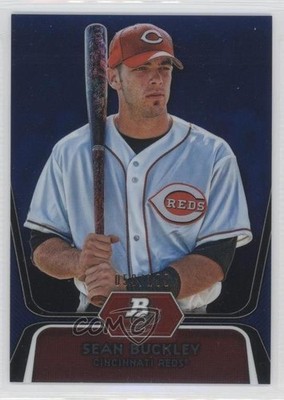 2012 Bowman Platinum Prospects Blue Refractor 59/199 Sean Buckley #BPP75 0c2