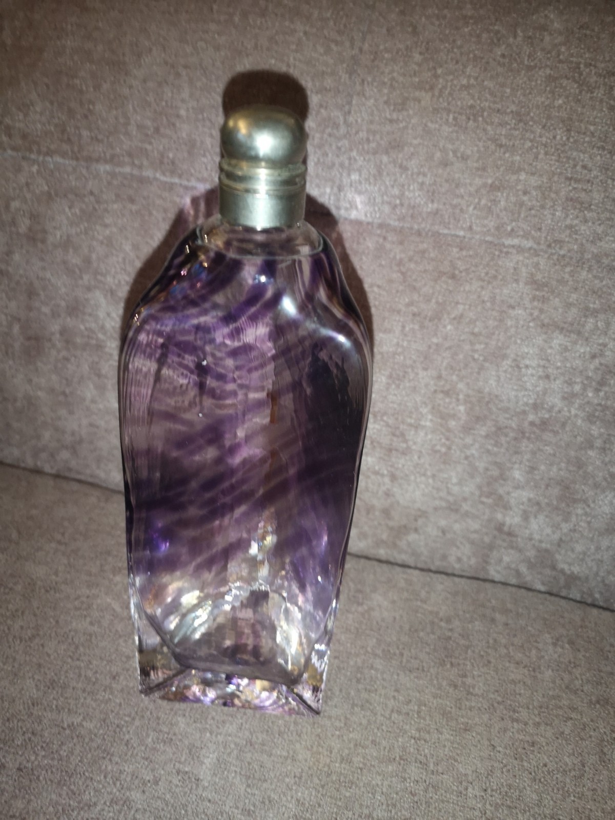 Kristallglas Flakon Lila Flasche 28 cm