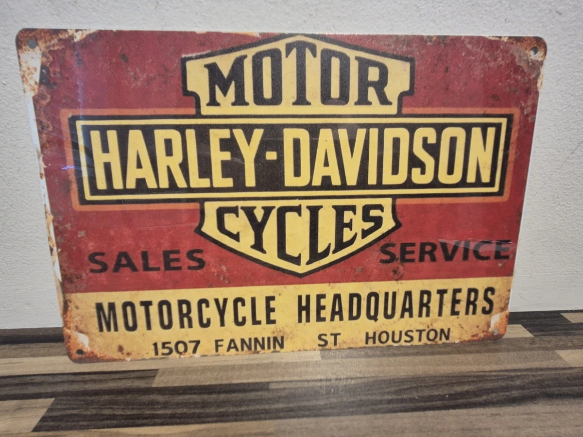 harley davidson metal sign vintage retro sheds mancave A4 - 20cmx30cm