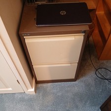 Bisley A4 Filing Cabinet 2 Drawer Flush Handle White - no key