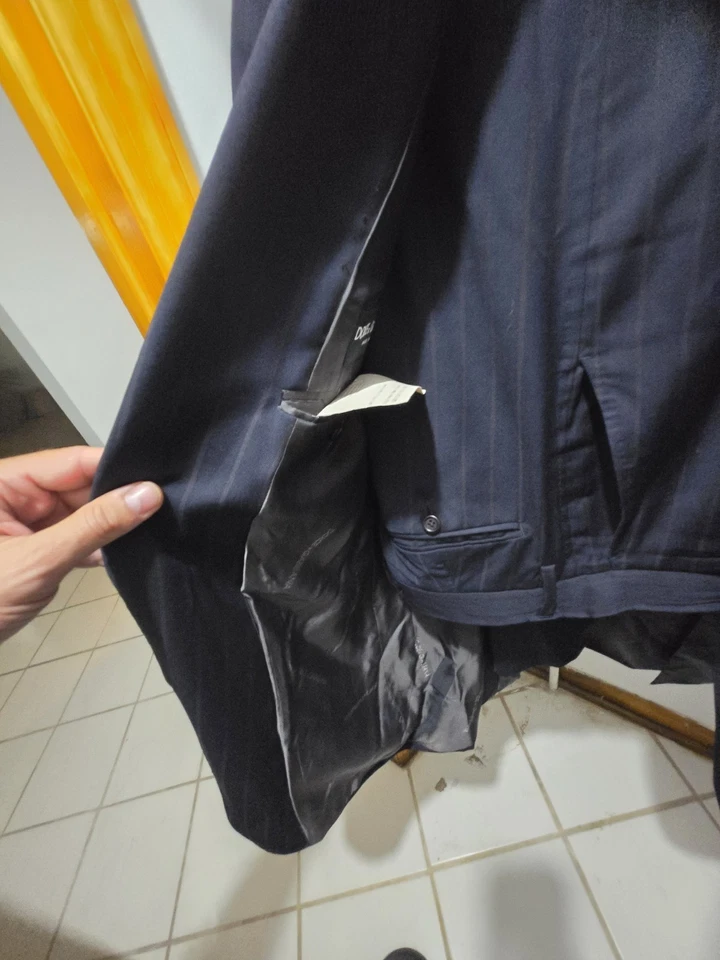 DOLCE & GABBANA 套装深蓝色正式 2 件 EU52 / US42 /XL 2800 美元 — 第 3/4 张图片