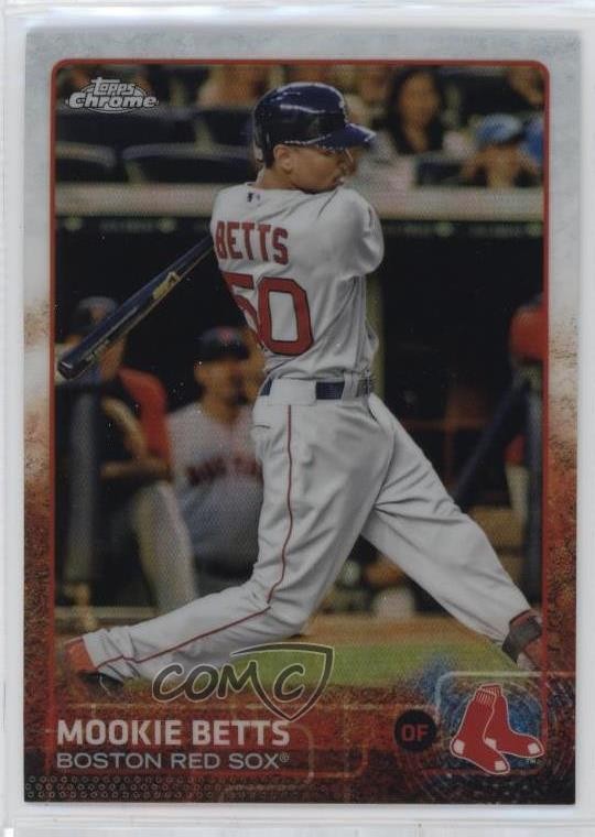 2015 Topps Chrome Refractor Mookie Betts #67 1cg0