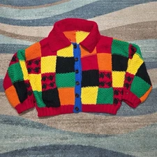 Harry Styles Handmade Croche JW Inspired Cardigan Multicolored