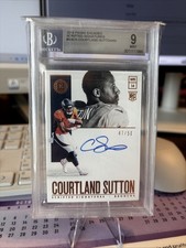 2018 Panini Encased Scripted Signatures /50 Courtland Sutton Auto RC BGS 9.0