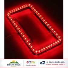 Led License Plate Frame With 54 Bright Lights For Atv And Universal Fit