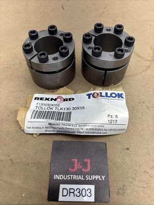 (2) Rexnord TOLLOK Locking Assembly TLK 130 30X55 - NEW SURPLUS + WARRANTY