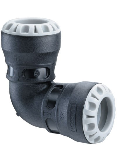 Plasson Push-Fit 90 Degree Water Pipe Elbow 25Mm Pushfit 1005U0025 - Image 2