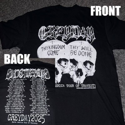 uicideboy$ G59 Greyday 2025 North America Tour of Travesty T-Shirt