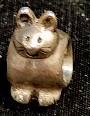 ALE Sterlingsilber KÄTZCHEN KATZE Europäische Perle Charm #22, 3,15 g, 1/2 Zoll
